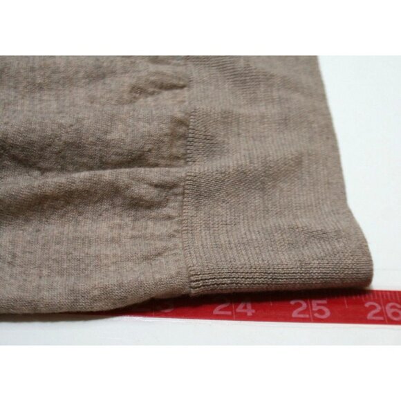 Paul Smith Mens XXL 100% Merino Wool Sweater Tan Crewneck Minimalist Luxury - Picture 7 of 8